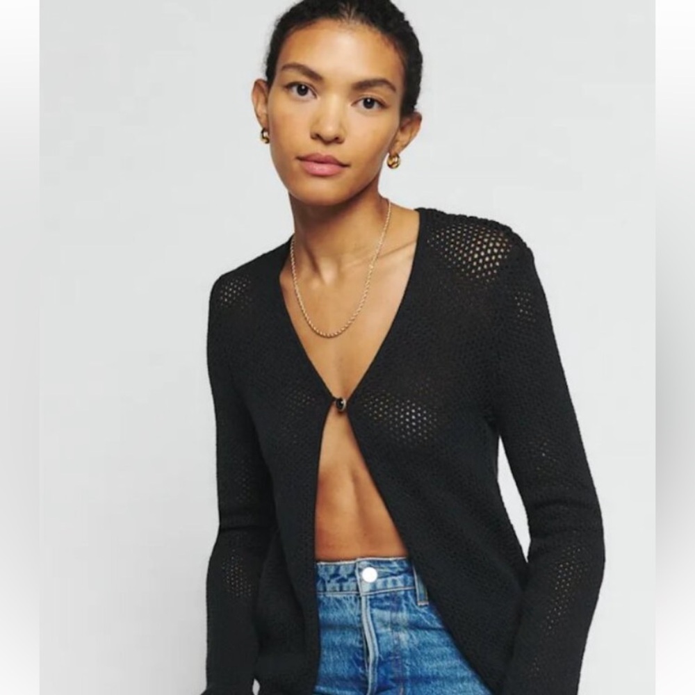 Reformation Open Knit Cardigan